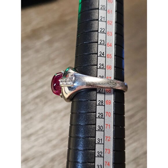 925 Sterling Silver Ruby Ring Size 12 - 8.03g - Picture 4 of 5
